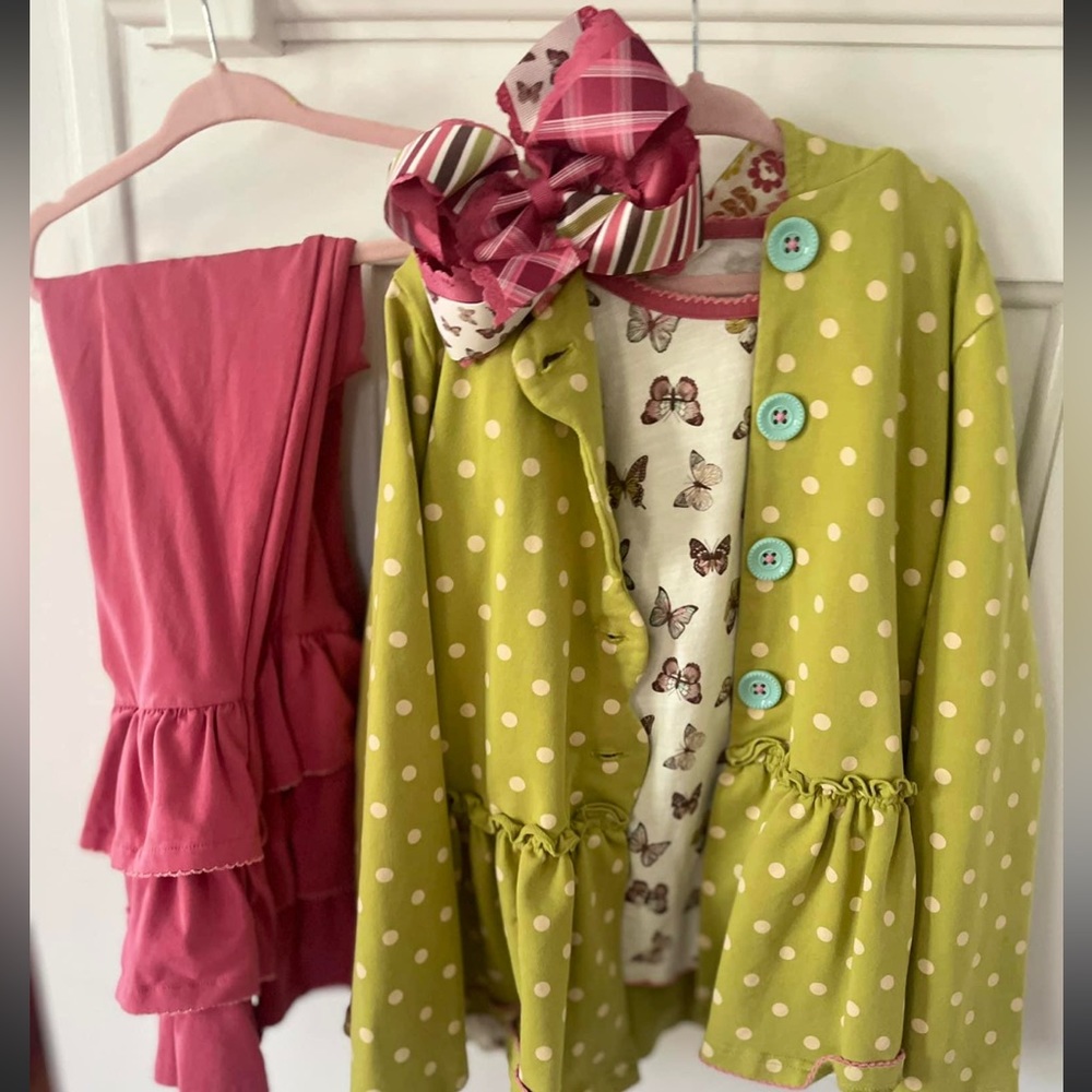 Matilda Jane size 8 outfit with matching bow